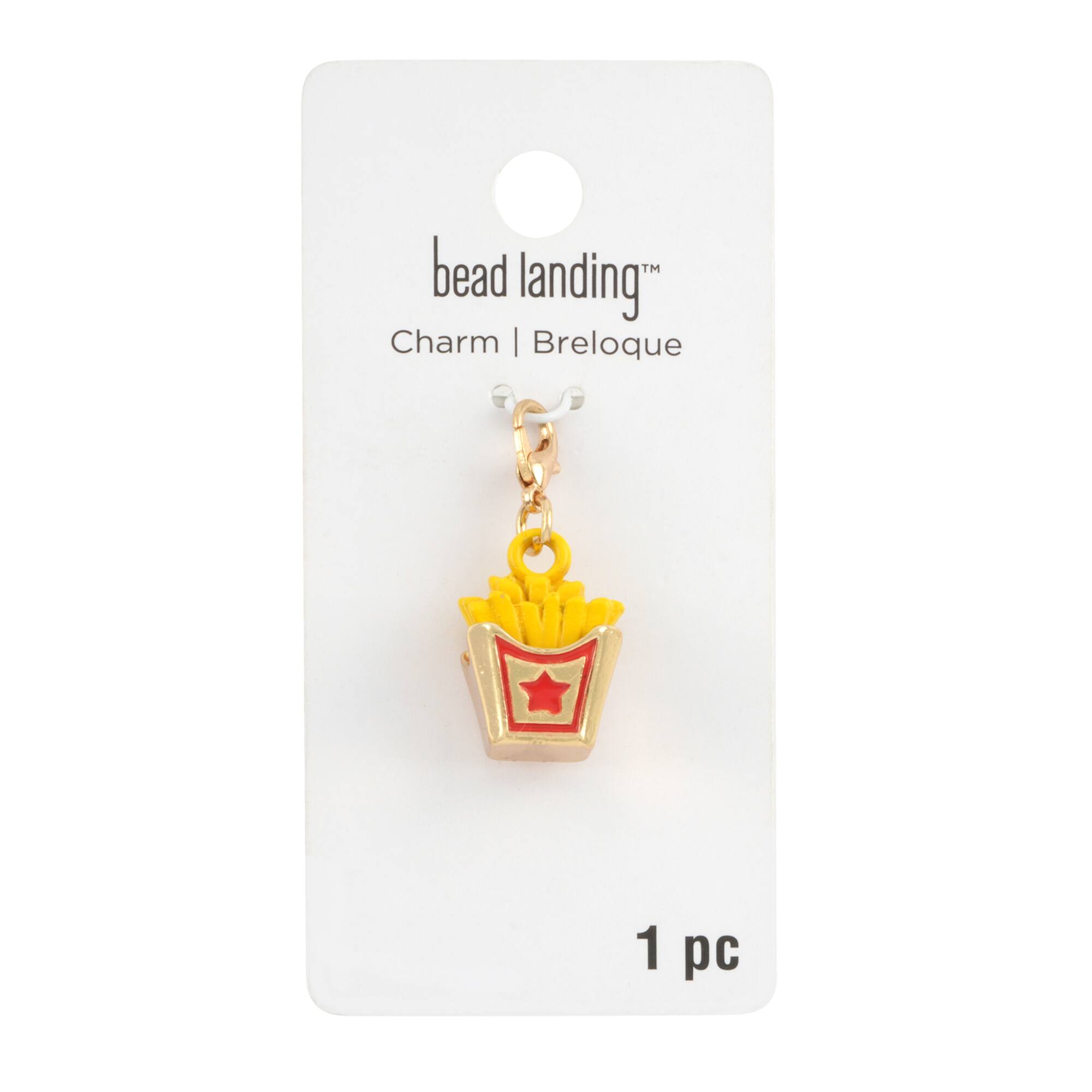 12 Pack: Fast Food Fries Charm by Bead Landing™